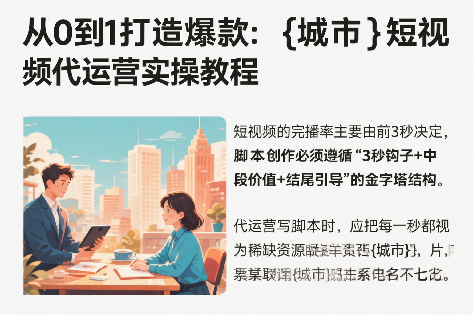 从0到1打造爆款:仙桃短视频代运营实操教程