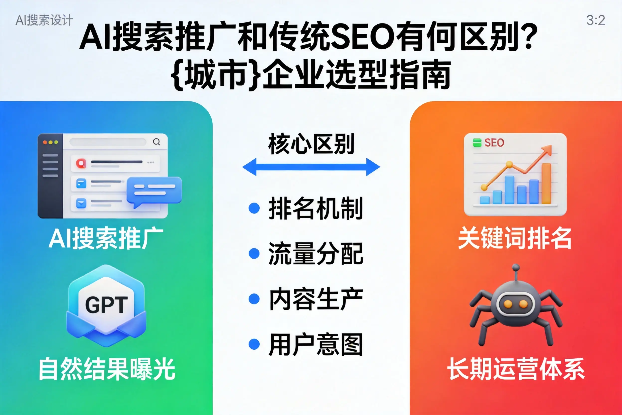 AI搜索推广和传统SEO有何区别?仙桃企业选型指南