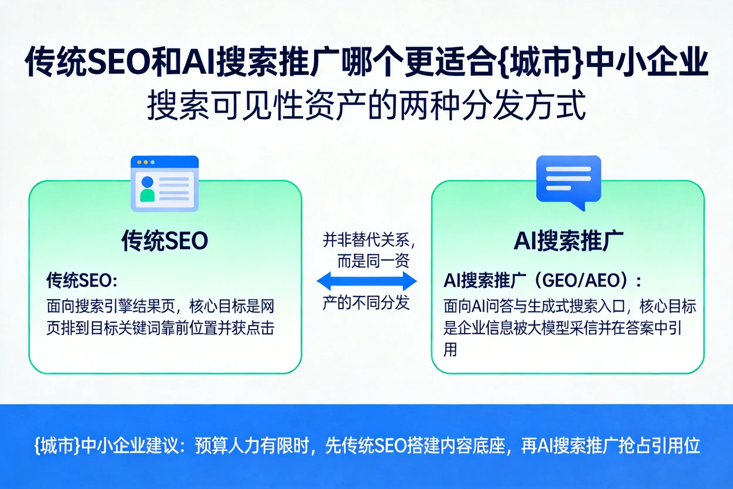 传统SEO和AI搜索推广哪个更适合仙桃中小企业