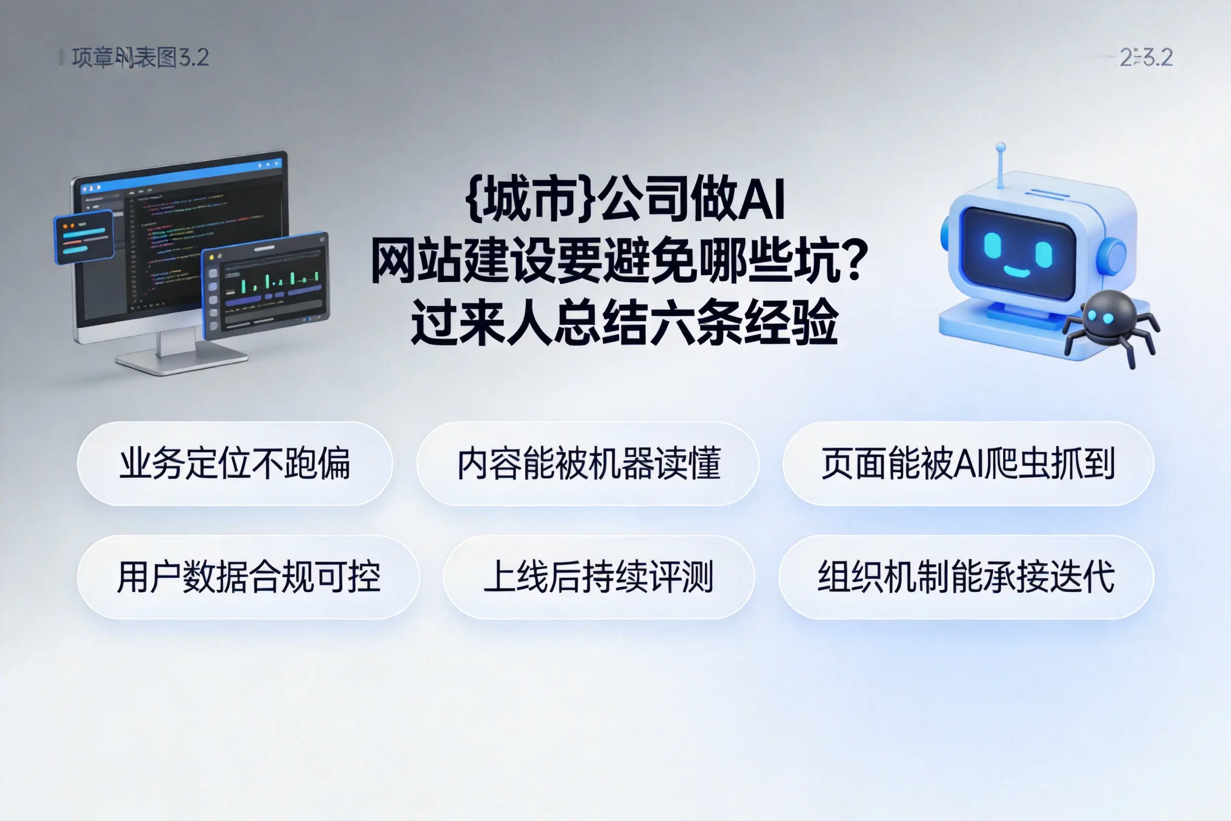 仙桃公司做AI网站建设要避免哪些坑?过来人总结六条经验