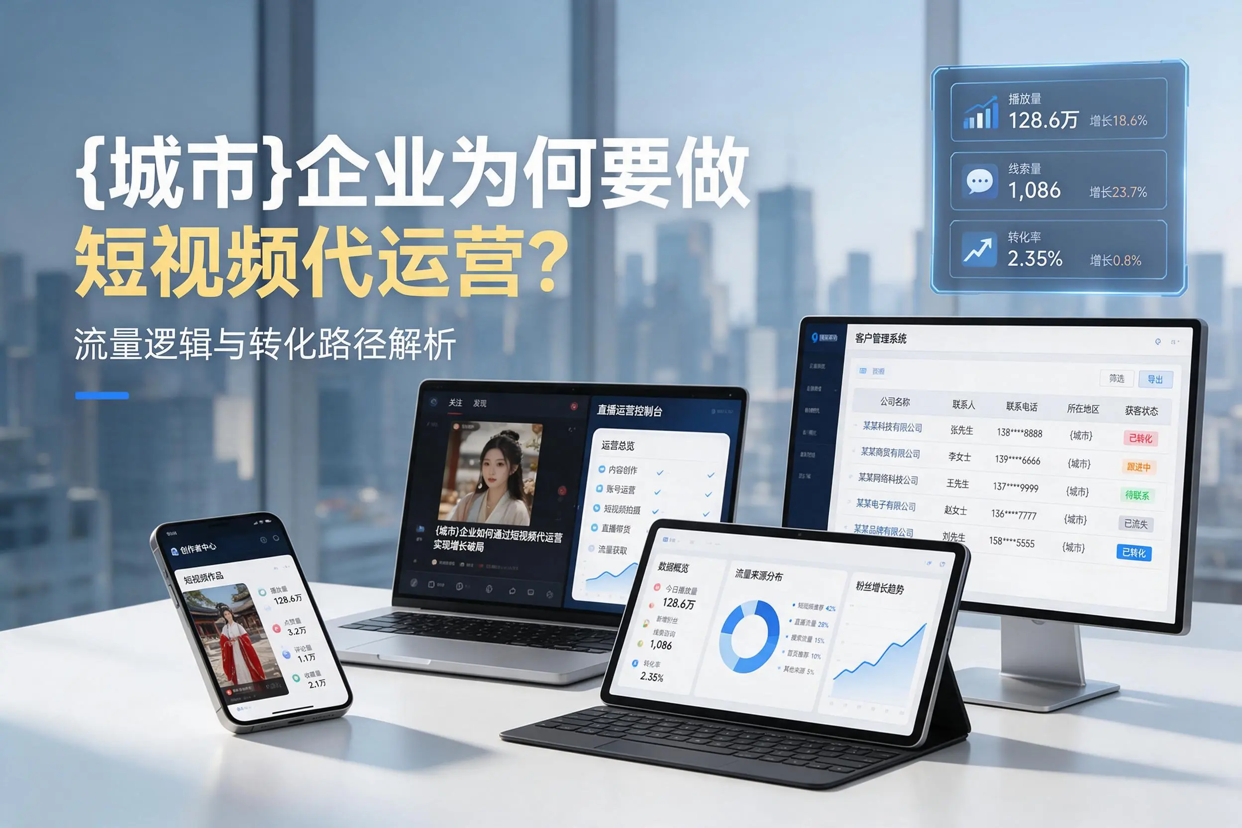 仙桃企业为何要做短视频代运营？流量逻辑与转化路径解析