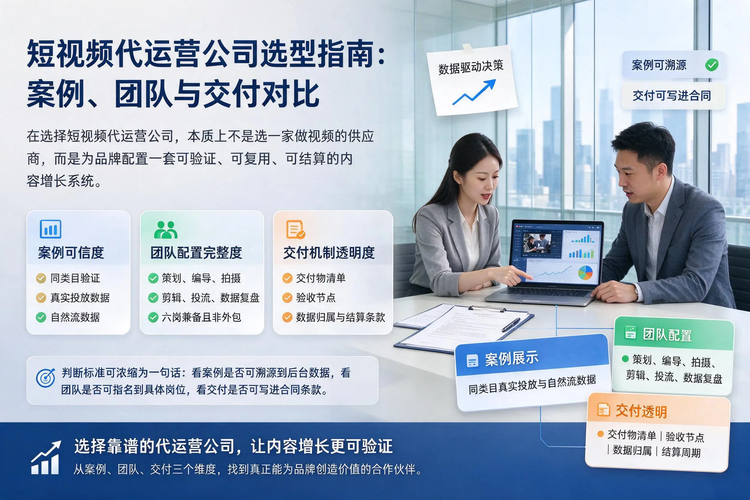 仙桃短视频代运营公司选型指南:案例、团队与交付对比