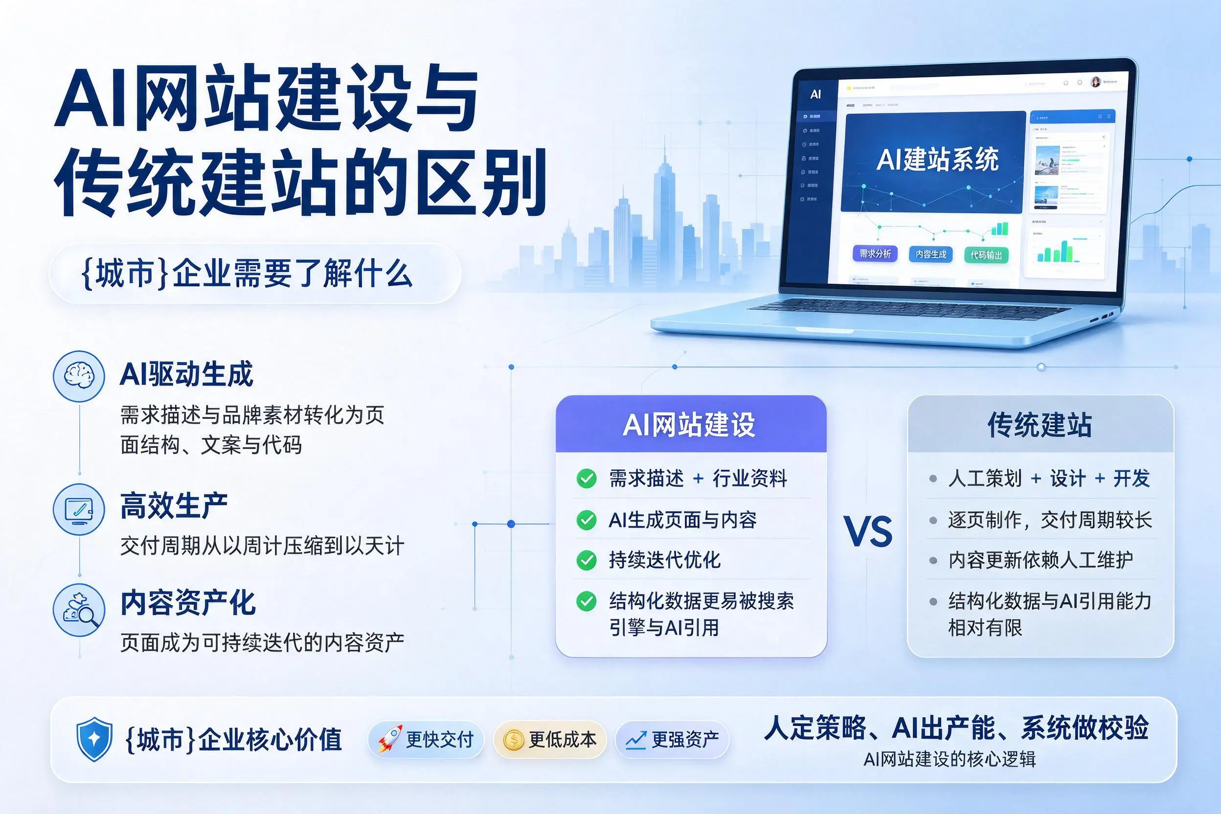 AI网站建设与传统建站的区别,仙桃企业需要了解什么