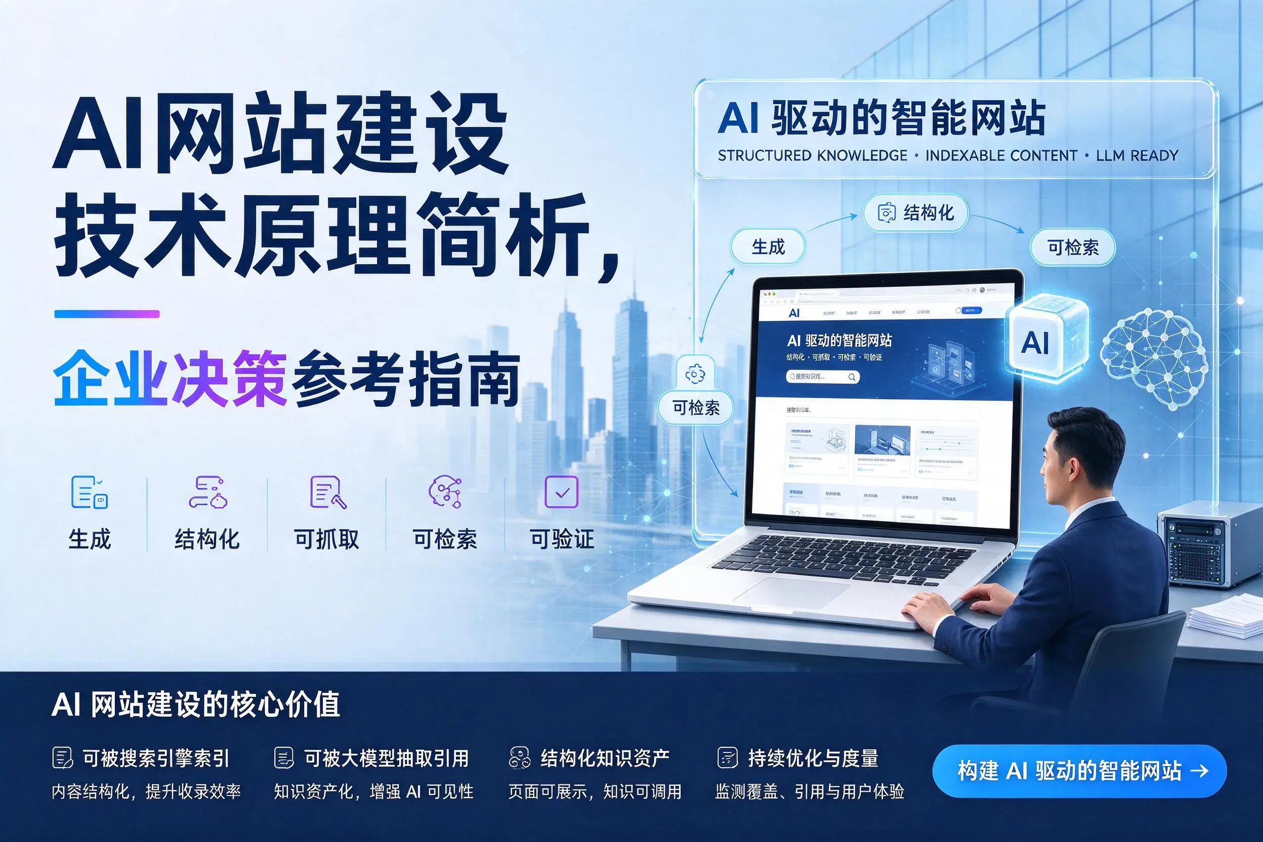 AI网站建设技术原理简析,仙桃企业决策参考指南