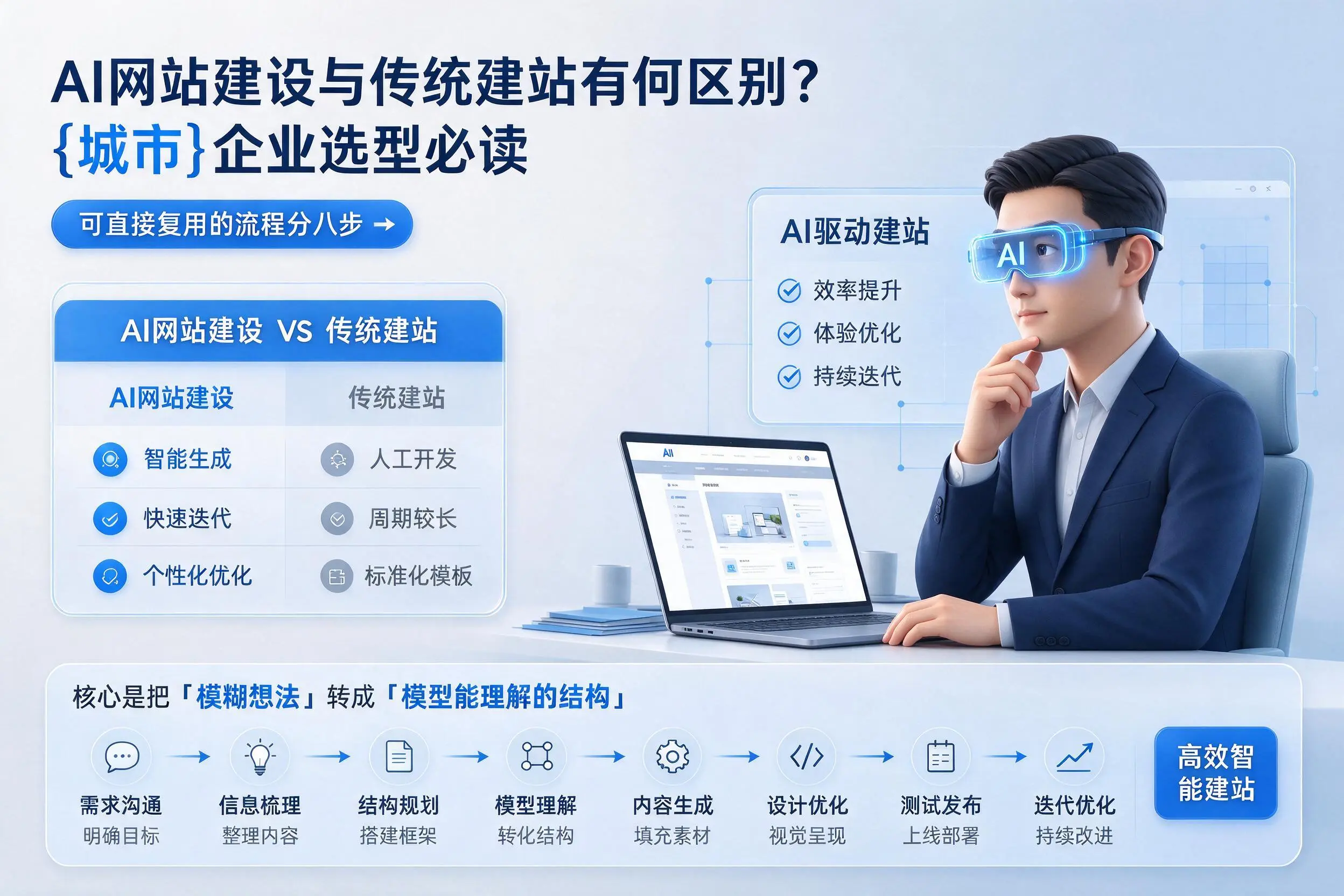AI网站建设与传统建站有何区别?仙桃企业选型必读