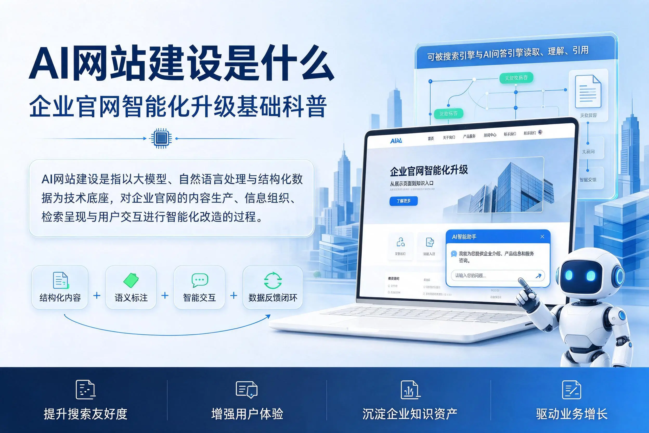 AI网站建设是什么：仙桃企业官网智能化升级基础科普
