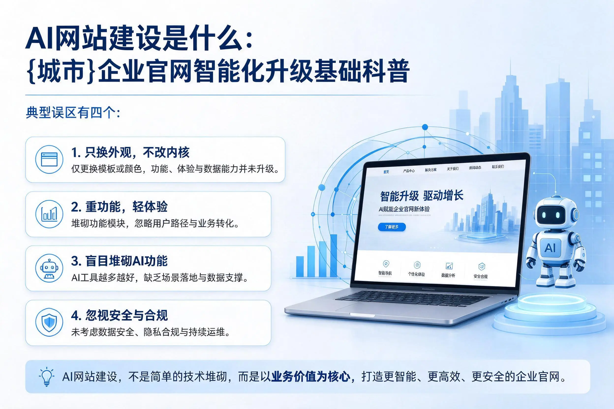 AI网站建设是什么：仙桃企业官网智能化升级基础科普