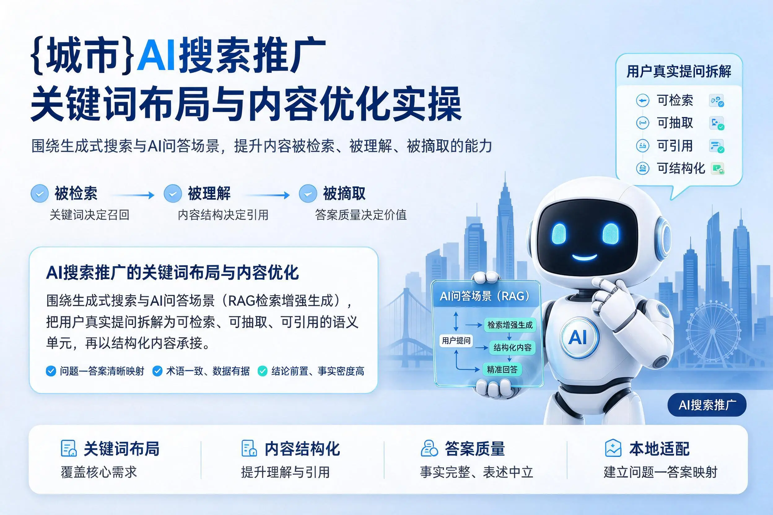 仙桃AI搜索推广关键词布局与内容优化实操